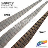 20" Synthetic Natural Ringneck Pheasant Tails (sold per piece)