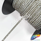 1/8" (3.5mm) Crystal Rope Rhinestone Drawstring Trim