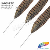 20" Synthetic Natural Ringneck Pheasant Tails (sold per piece)
