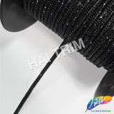 1/8" (3.5mm) Crystal Rope Rhinestone Drawstring Trim