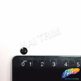 6mm Black Flatback Glue On Pearls (144 pieces)