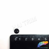 8mm Black Flatback Glue On Pearls (144 pieces)