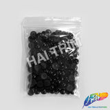 8mm Black Flatback Glue On Pearls (144 pieces)