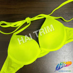 Neon Yellow Tie-Back Bra, A-32