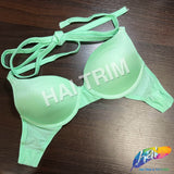 Mint Green Tie-Back Bra, A-59