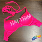 Neon Pink Tie-Back Bra, A-69