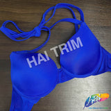 Royal Blue Tie-Back Bra, A-93