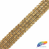 4-Row Color Crystal Rhinestone Trim, A-004 Color