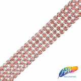 4-Row Color Crystal Rhinestone Trim, A-004 Color