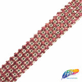 4-Row Color Crystal Rhinestone Trim, A-004 Color