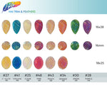 Pink AB Striped Glitter Textured Stones, #48
