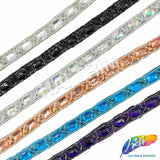 1/2" Colored Beaded Sequins Acrylic Stone Trim, ACR-081