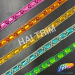 1/2" Colored Beaded Sequins Acrylic Stone Trim, ACR-081