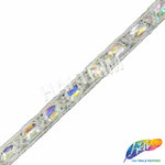 1/2" Colored Beaded Sequins Acrylic Stone Trim, ACR-081