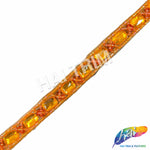 1/2" Colored Beaded Sequins Acrylic Stone Trim, ACR-081
