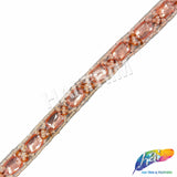 1/2" Colored Beaded Sequins Acrylic Stone Trim, ACR-081