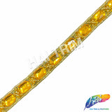 1/2" Colored Beaded Sequins Acrylic Stone Trim, ACR-081