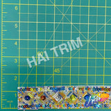 1 1/4" Tribal Diamond Beaded Sequins Trim, ACR-082