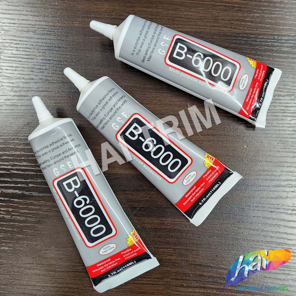 B6000 Adhesive Glue, 3.7 FL OZ With Attached Nozzle Tip (110 mL