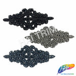Diamond Beaded Motif Applique, BA-002