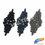 Diamond Beaded Motif Applique, BA-002