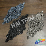 Diamond Beaded Motif Applique, BA-002