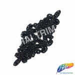 Diamond Beaded Motif Applique, BA-002