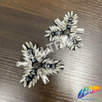 Crystal/Navy Spiky Triangle Rhinestone Beaded Applique, BA-060