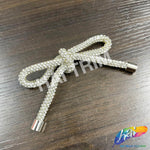 Crystal Rope Rhinestone Drawstring Bow Piece with Metal Stopper, BA-182