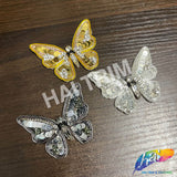Sequins Rhinestone Butterfly Applique, BA-206