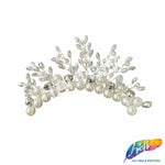 Pearl/Crystal Wired Beaded Motif Applique, BA-213