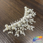 Pearl/Crystal Wired Beaded Motif Applique, BA-213