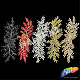 Glass Rhinestone Wired Floral Motif Applique, BA-215
