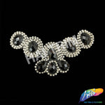 Beaded Rhinestone Motif Applique, BS-004