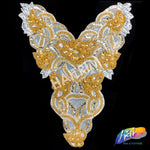 Beaded Sequins Bodice Applique, BSA-02