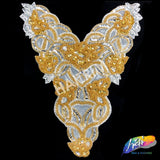 Beaded Sequins Bodice Applique, BSA-02