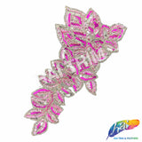 SALE! Elongated Leaf Beaded Sequins Motif Applique, BSA-04