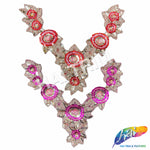 SALE! V-Shaped Flower Beaded Sequins Motif Applique, BSA-06