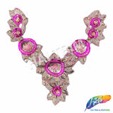 SALE! V-Shaped Flower Beaded Sequins Motif Applique, BSA-06