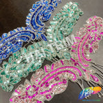 SALE! Wing Beaded Sequins Motif Applique with Fringe, BSA-07