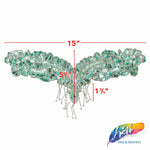 SALE! Wing Beaded Sequins Motif Applique with Fringe, BSA-07
