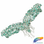 SALE! Wing Beaded Sequins Motif Applique with Fringe, BSA-07