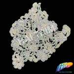 SALE! Light Pink/Mint/Ivory Lace Beaded Sequins Applique, BSA-09