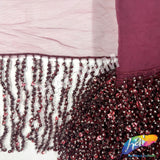 Beaded Sequin Fringe with Mesh (6" 12"), BSF-002