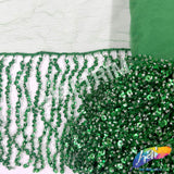 Beaded Sequin Fringe with Mesh (6" 12"), BSF-002