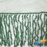 Beaded Sequin Fringe with Mesh (6" 12"), BSF-002