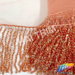 Beaded Sequin Fringe with Mesh (6" 12"), BSF-002
