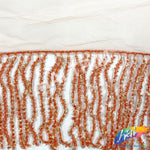 Beaded Sequin Fringe with Mesh (6" 12"), BSF-002