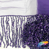 Beaded Sequin Fringe with Mesh (6" 12"), BSF-002