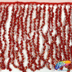 Beaded Sequin Fringe with Mesh (6" 12"), BSF-002